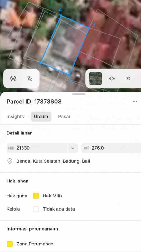 dijual tanah bukukan sari