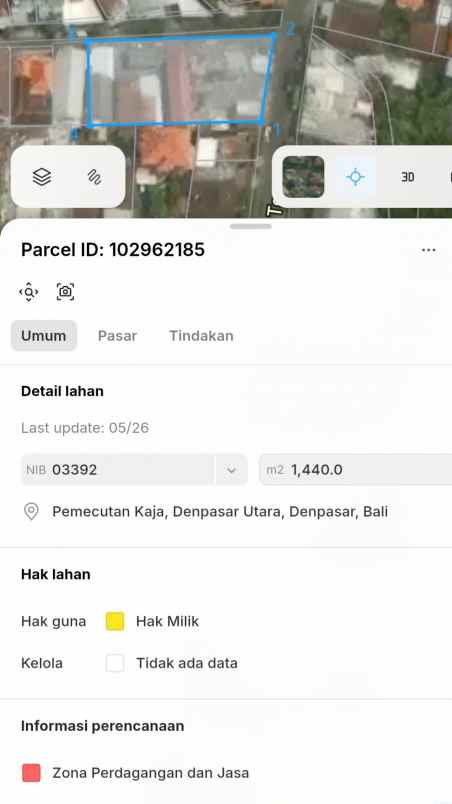 dijual tanah citra land