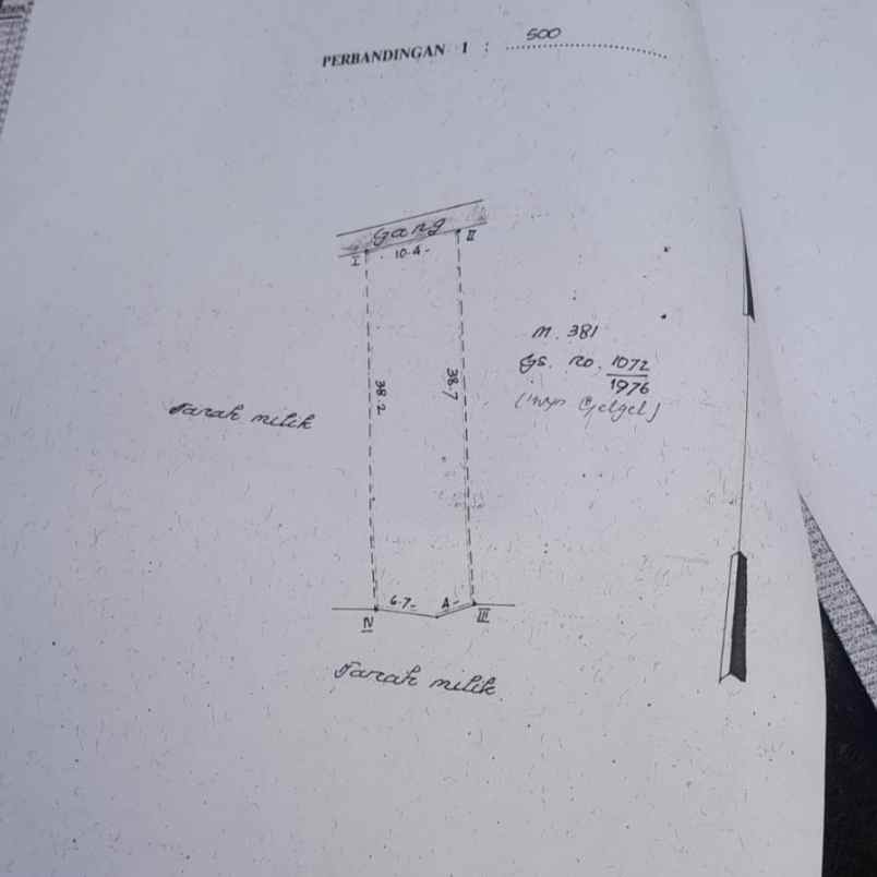 dijual tanah depan stm negeri ubung