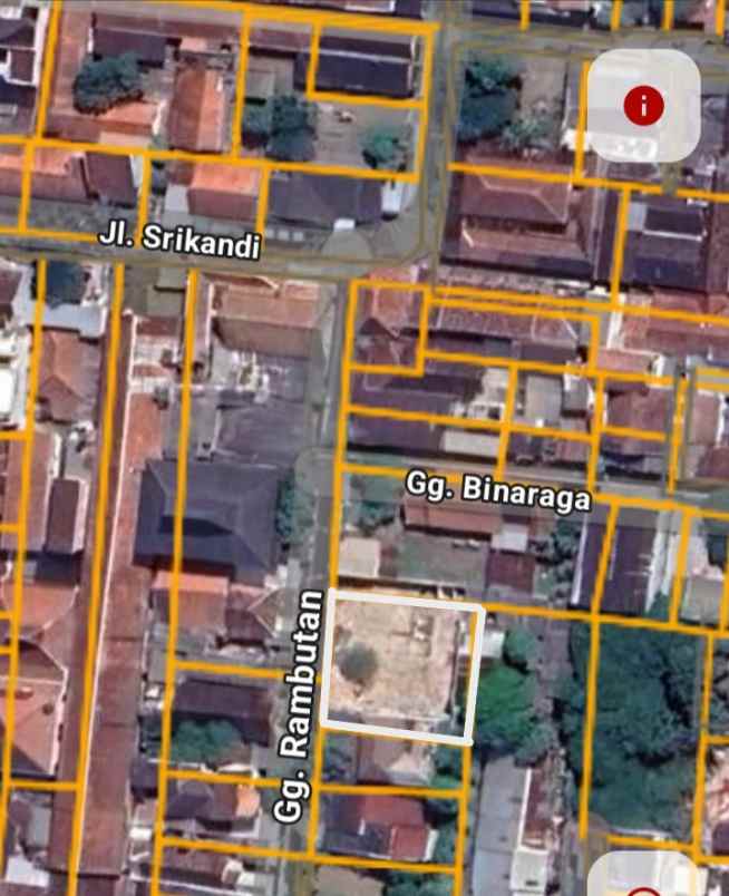 dijual tanah gg rambutan no 368