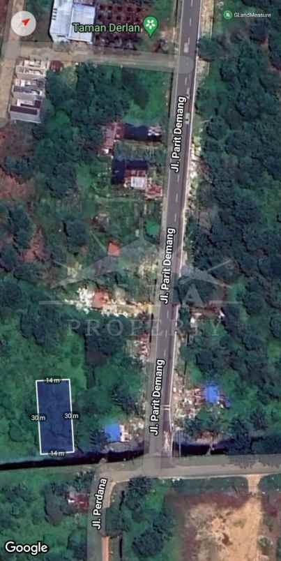 dijual tanah jalan perdana