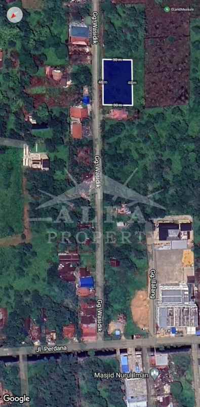 dijual tanah jalan perdana