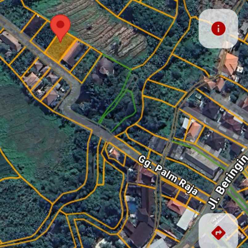 dijual tanah jl beringin