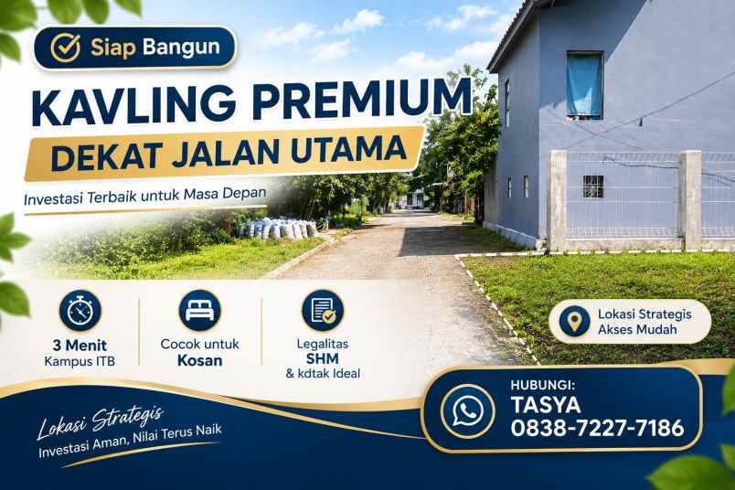 dijual tanah jl cibeusi jatinangor