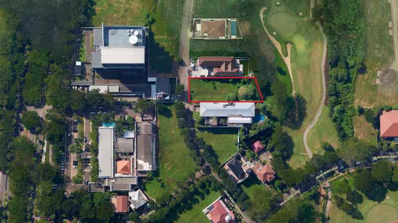 dijual tanah jl delta golf