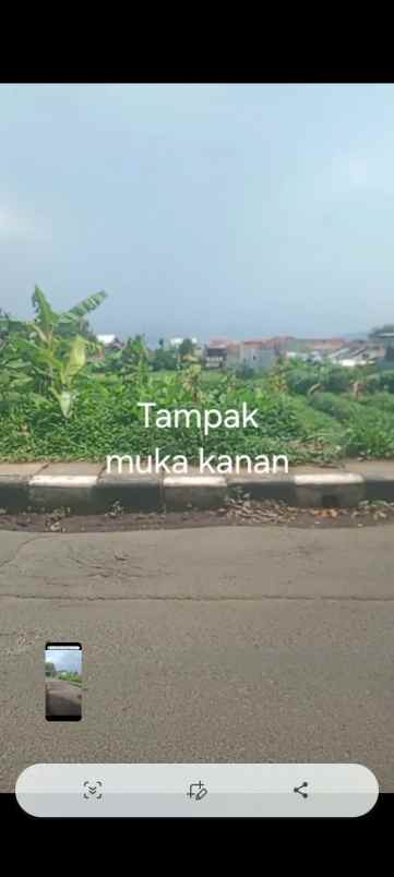 dijual tanah jl permana citeureup