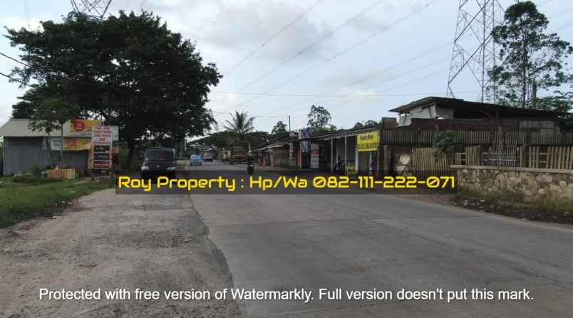 dijual tanah jl raya bojonegara serdang