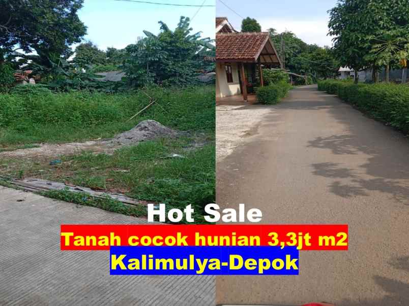 dijual tanah kalimulya cilodong depok