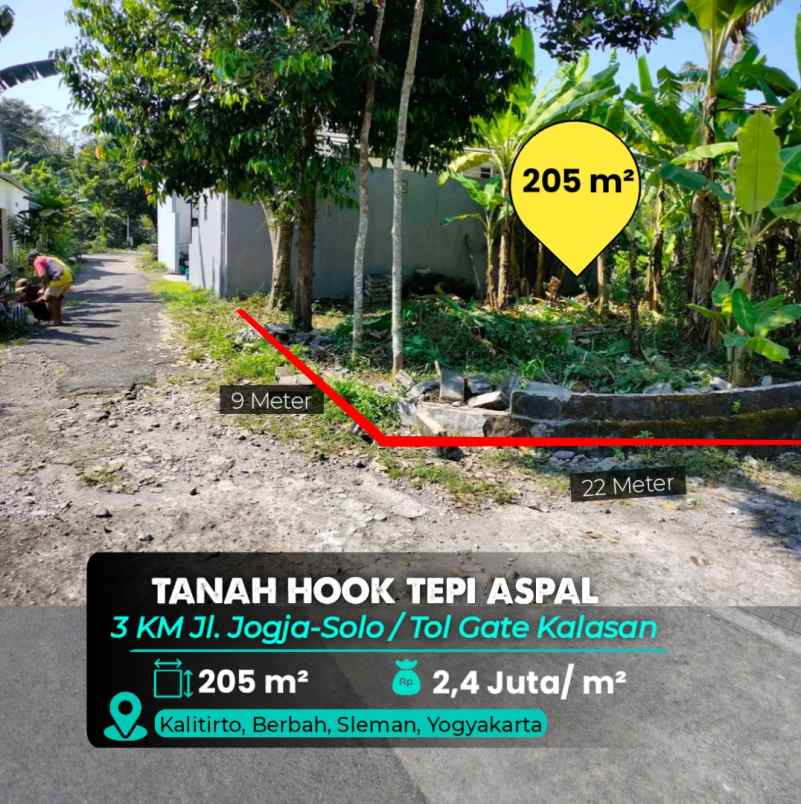 dijual tanah kalitirto