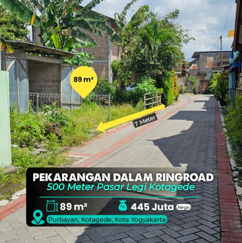 dijual tanah kotagede yogyakarta