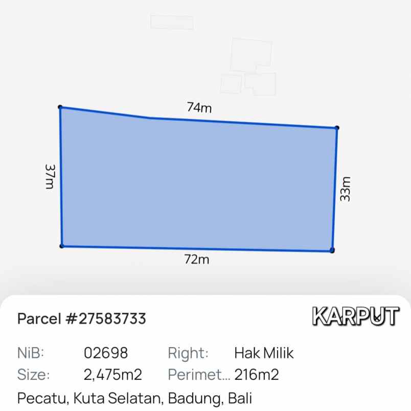 dijual tanah labuansait