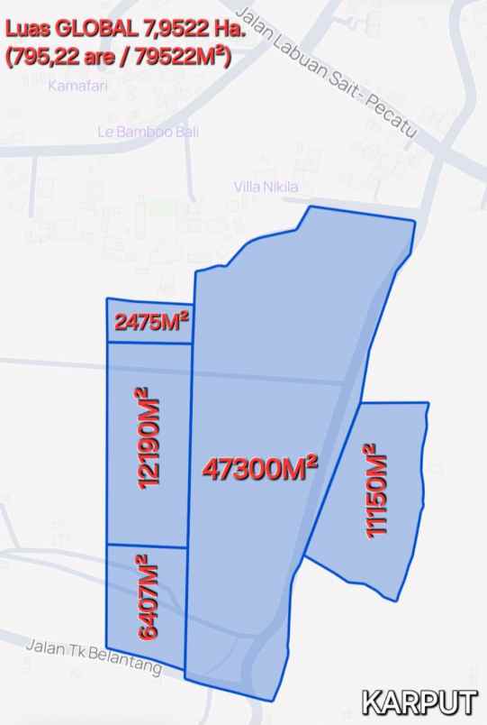 dijual tanah labuansait