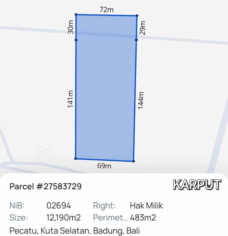 dijual tanah labuansait