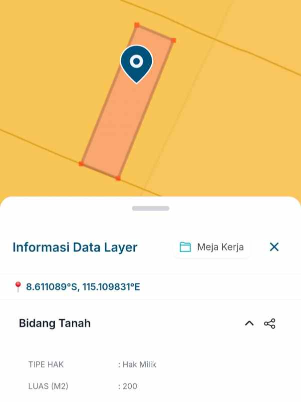 dijual tanah pantai nyanyi
