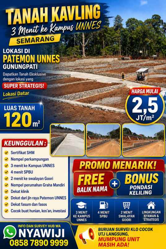dijual tanah patemon