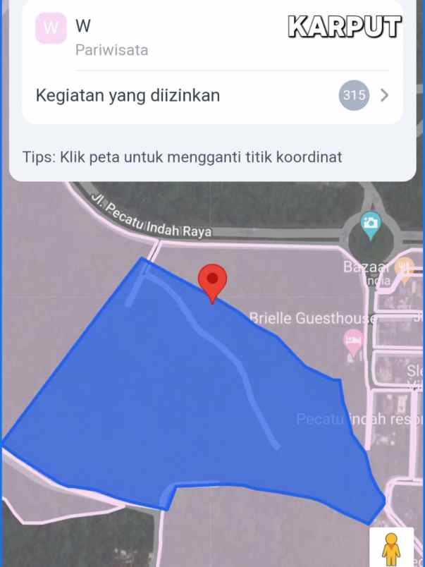 dijual tanah pecatu indah raya