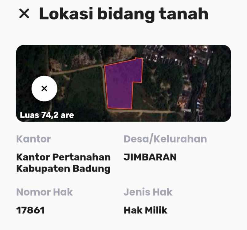 dijual tanah puri gading
