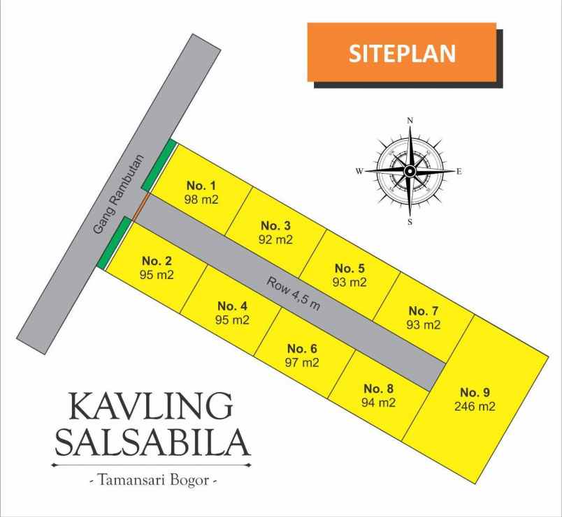 dijual tanah taman sari