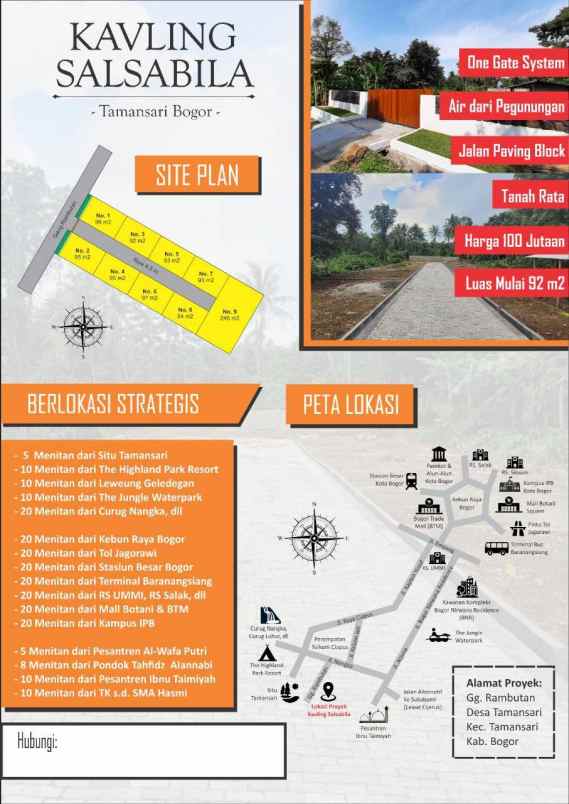 dijual tanah taman sari