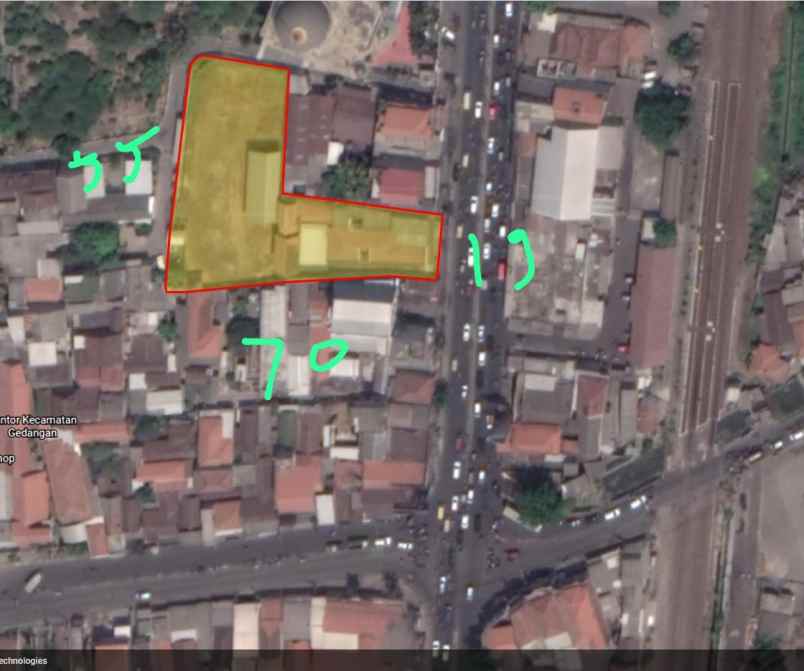 disewakan ruko gudang kantor gedangan sidoarjo