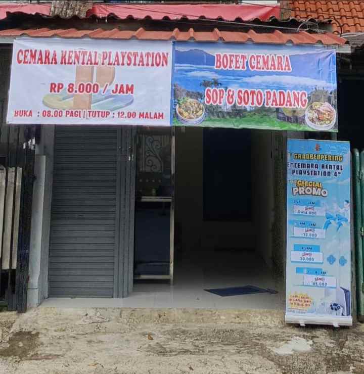 disewakan ruko gudang kantor jl cemara raya no