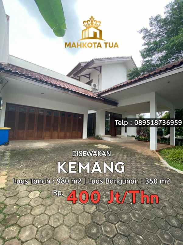 disewakan rumah kemang