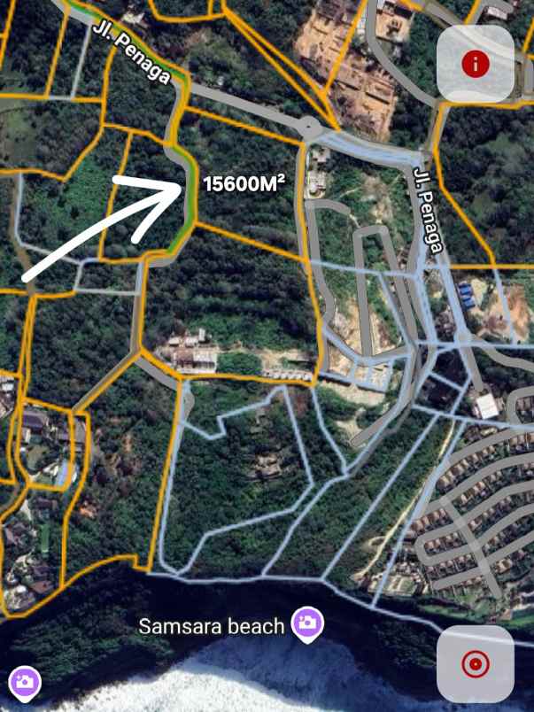 dujual 1 56 ha full view jl penaga pecatu kuta selatan