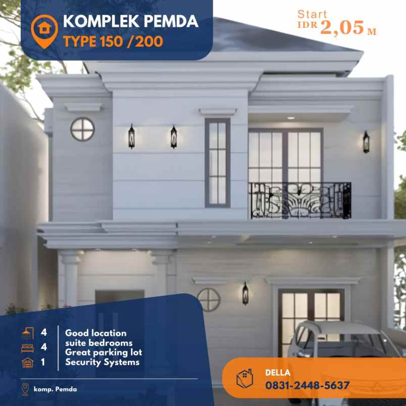 hunian mewah dan modern di komplek pemda