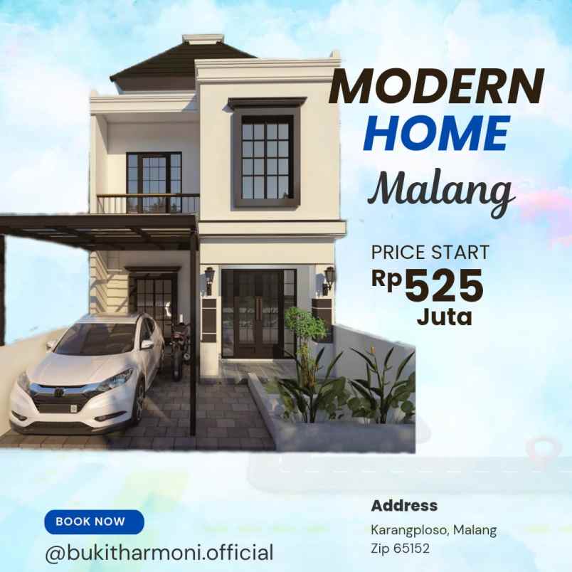 jual rumah malang karangploso dekat batu