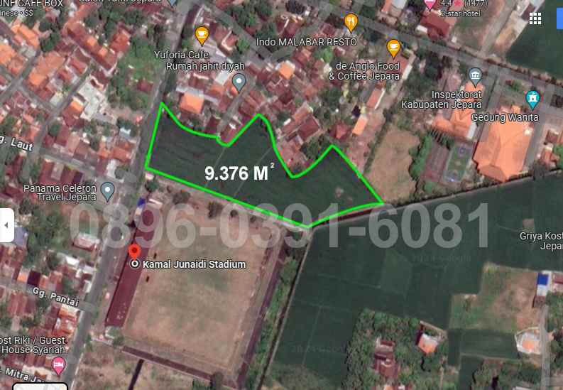 jual tanah lokasi pusat kota jepara
