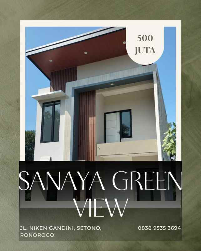 perumahan di ponorogo perumahan syariah harga 500jt