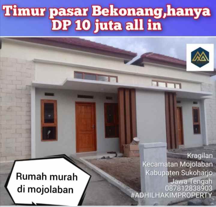 perumahan murah di timur pasar bekonang mojolaban