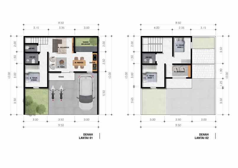 rumah 2 lantai murah dekat pasar jangkang