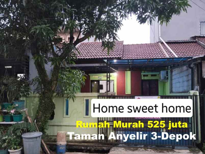 rumah 525 juta murah taman anyelir 3 kalimulya depok