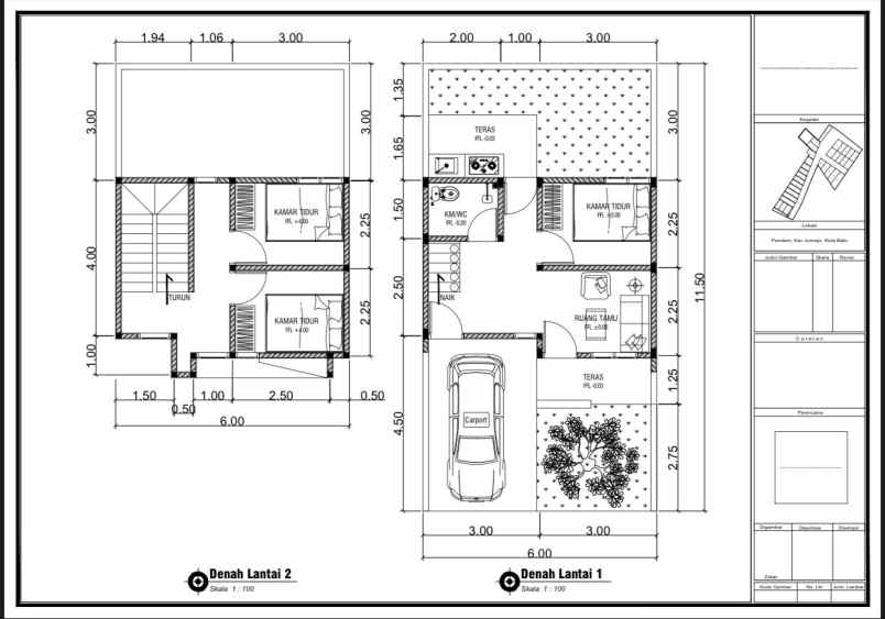 rumah cantik siap huni 2 lantai di kota batu malang