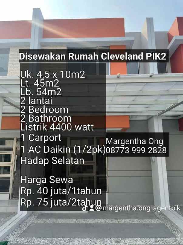 rumah cleveland pik2 hadap selatan
