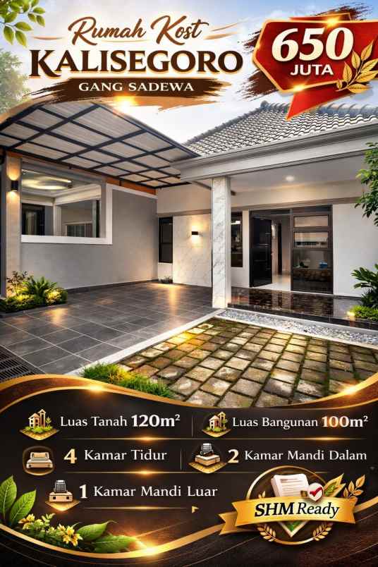 rumah dekat kampus unnes di gunungpati semarang