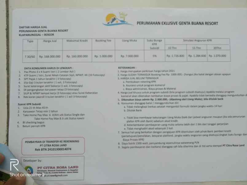 rumah genta buana risort