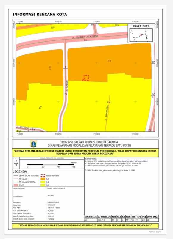rumah jln gaber lubang buaya