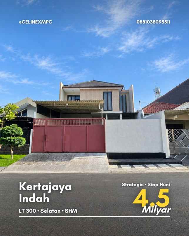 rumah kertajaya indah strategis minimalis siap huni