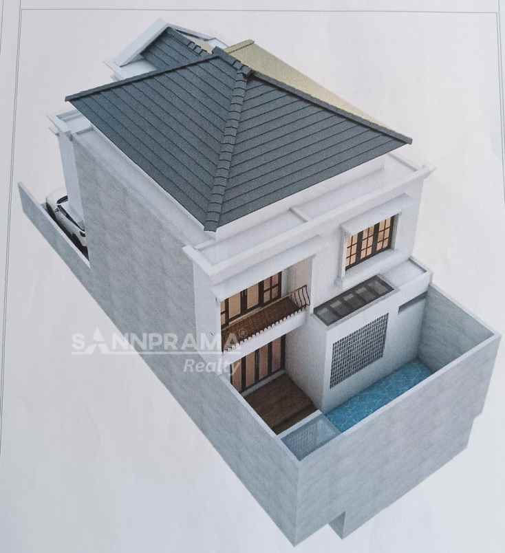 rumah mewah 2 lantai ada pool di tanah baru depok iml