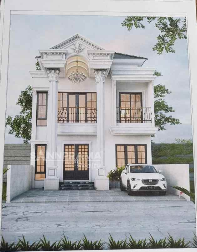 rumah mewah 2 lantai ada pool di tanah baru depok iml