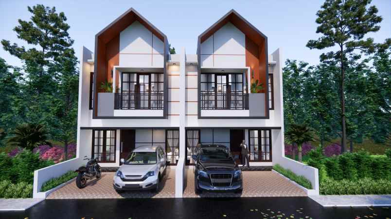 rumah nyaman modern di setu cupayung 2 lantai