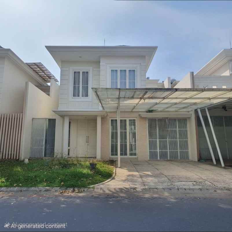 rumah pakuwon city palm beach minimalis strategis