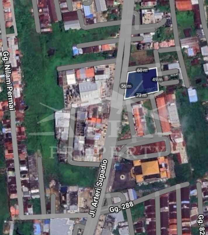 sewa cepat tanah luas strategis bonus lingkungan usaha