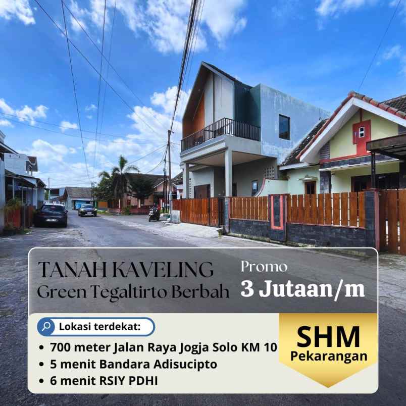 tanah di tegaltirto berbah timur bandara adisucipto