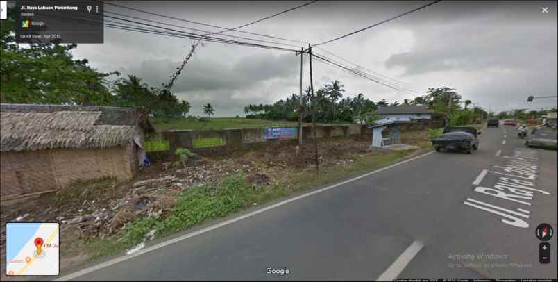 tanah jl labuan raya panimbang