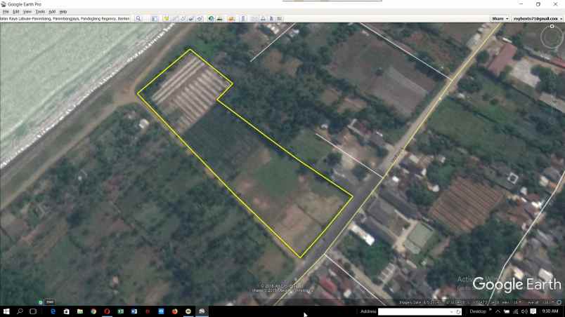 tanah jl labuan raya panimbang