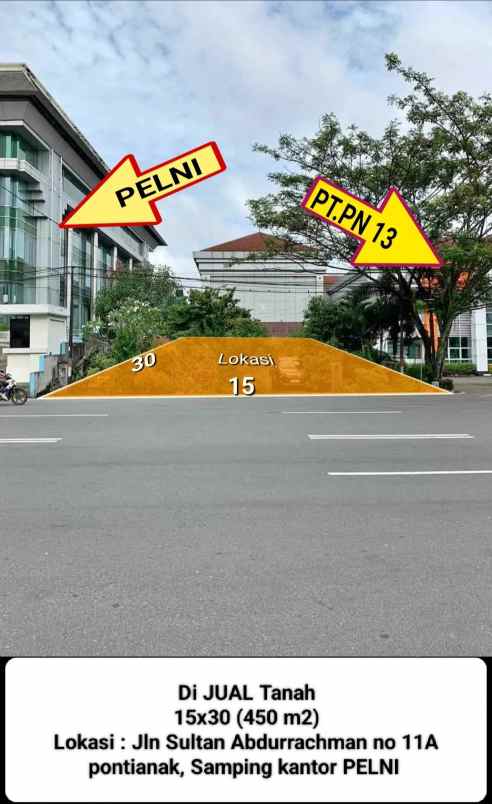 tanah jln st abbdurrachman samping pelni
