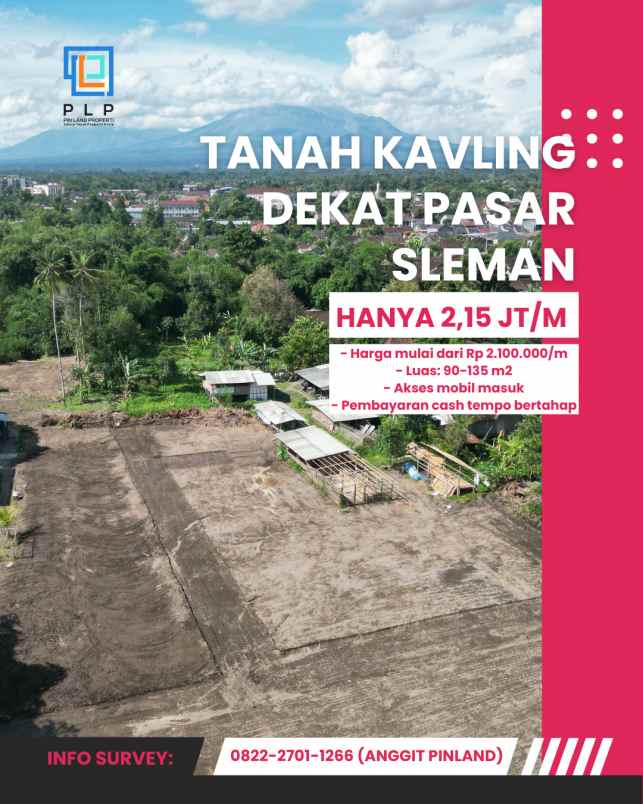 tanah kavling murah dekat pasar sleman